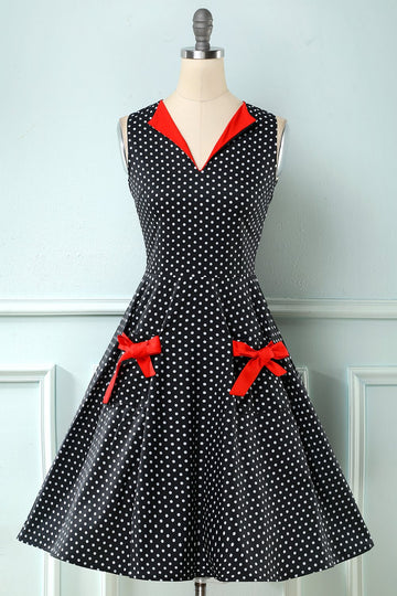 Polka Dots 1950 Swing Dress